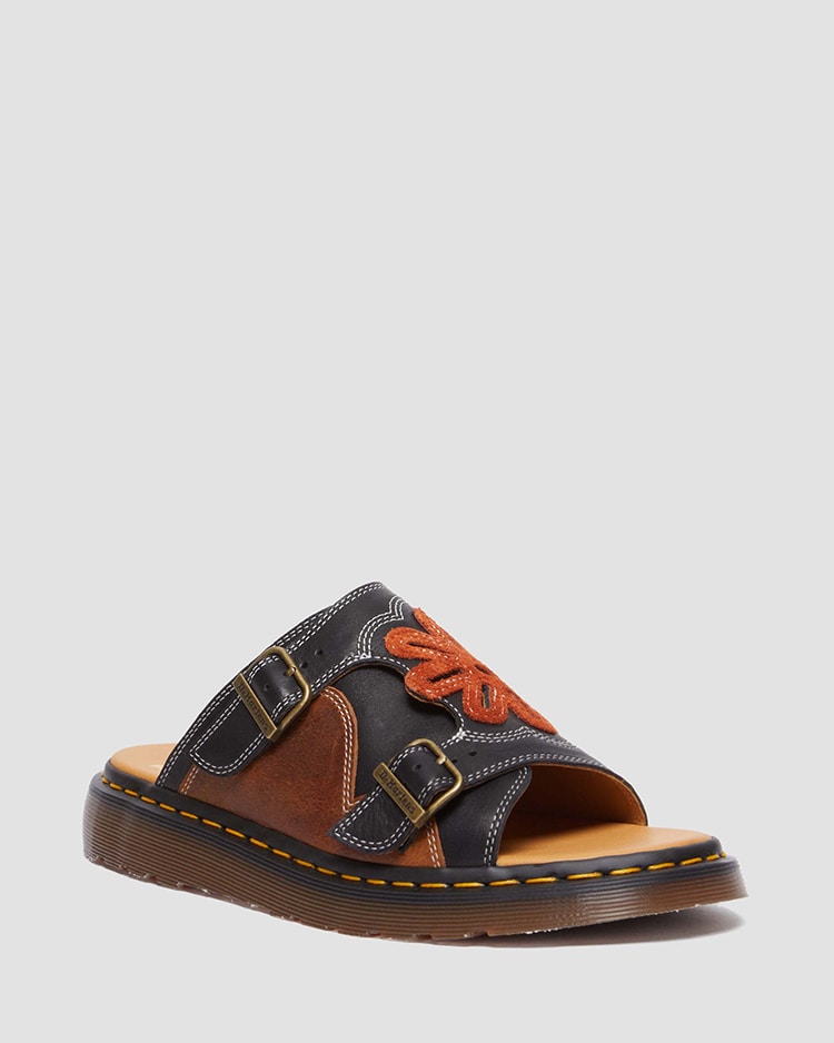 MIE DAYNE 2 ストラップ サンダル(BLACK+CONKER BROWN+RUST ORANGE)