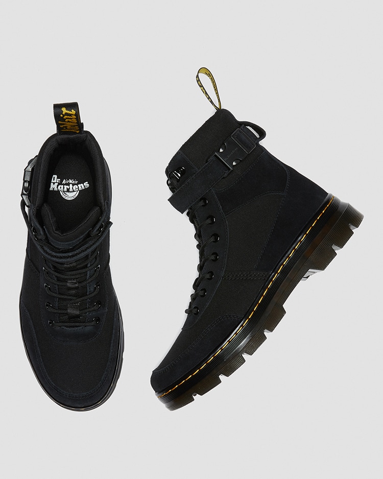 dr martens black combs tech
