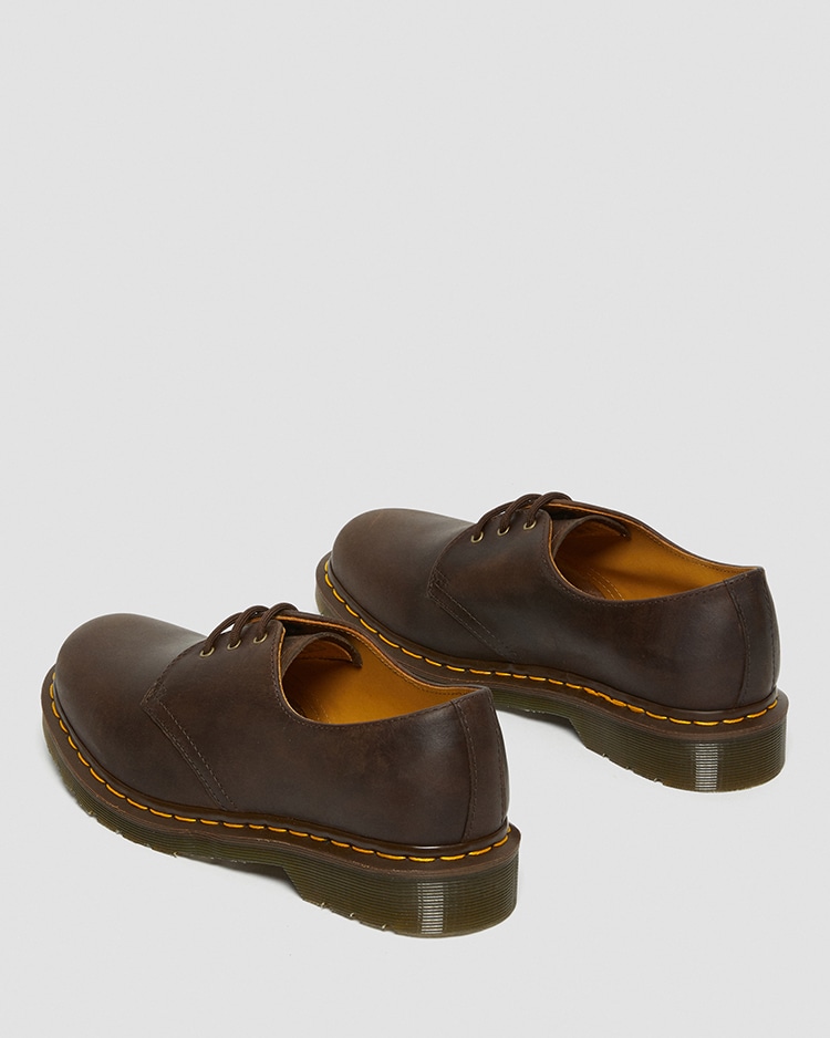 なしドクターマーチン Dr.Martens シューズ 1461 3ホール ローカット レザーシューズ 革靴 メンズ UK7 EU41 US8(26cm相当) ブラウン
