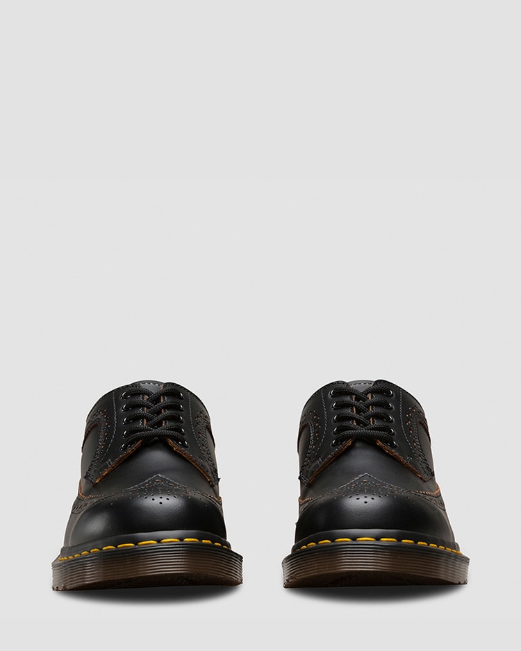 ドクターマーチン Dr.Martens 3989 厚底白黒コンビレザー シューズ