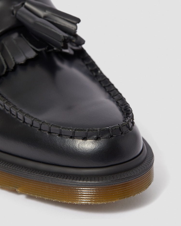 超歓迎された】 Dr.Martens◇タッセルローファー/UK7/BLK/レザー