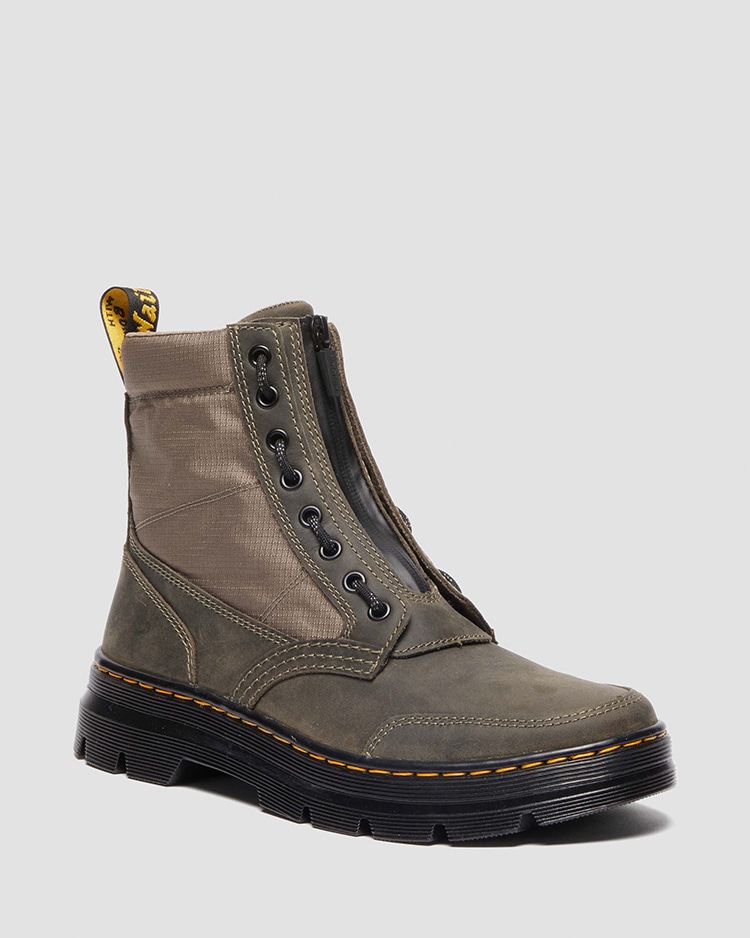 コム ジャングル ジップ 8 ホール ブーツ(DARK KHAKI+DMS OLIVE)