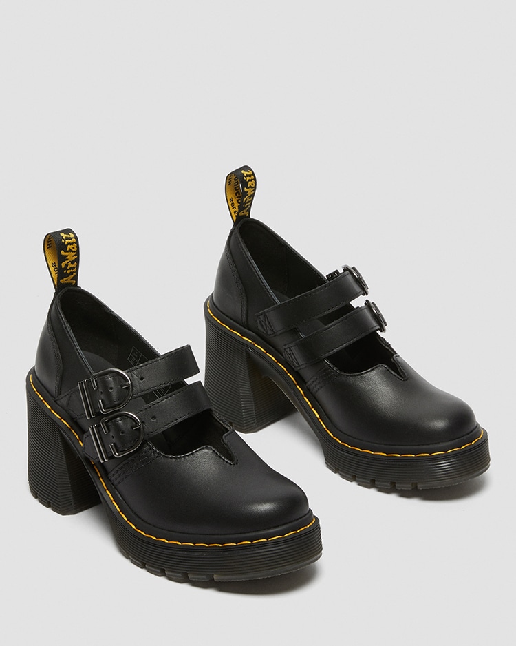 カラーブラックドクターマーチン Dr. Martens EVIEE UK5 24 24.5CM