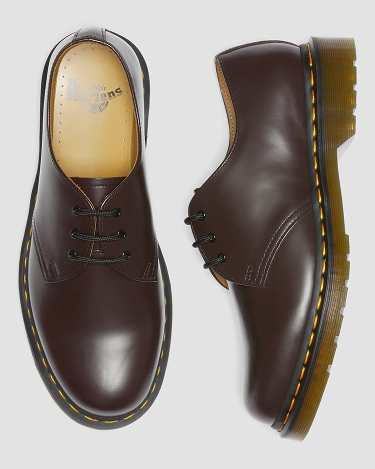 Dr Martens ドクターマーチン 3ホール シューズ 靴 ボルドー ラバー gy