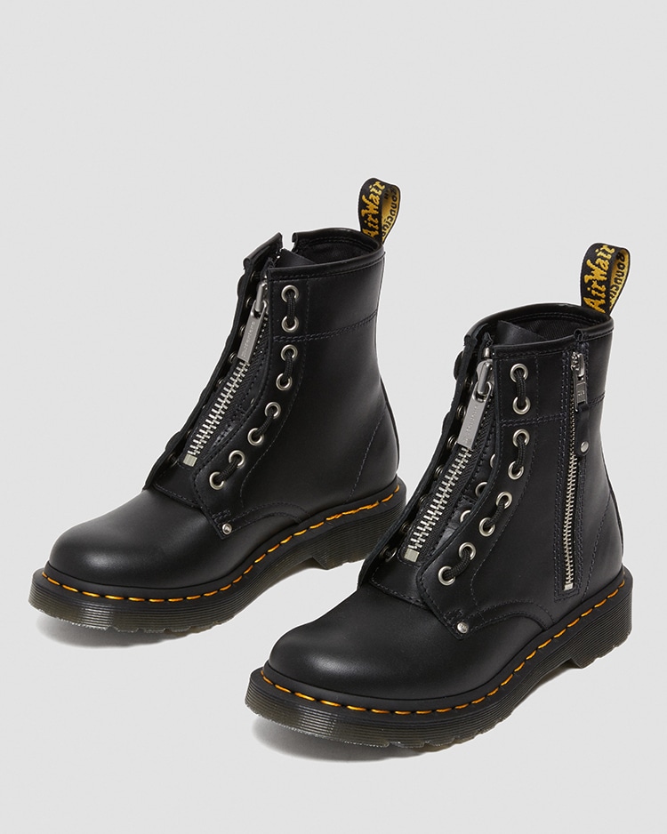 良品　Dr.Martens　ドクターマーチン　【22】　QUYNN　前ジップハレココ｜レディース靴