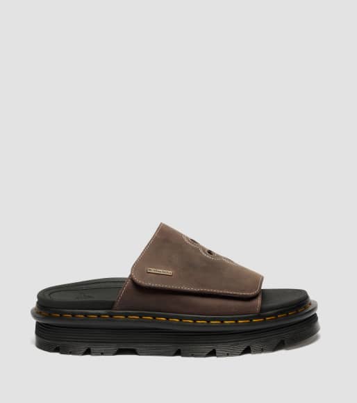 ZEBZAG スライド サンダル (DARK BROWN)