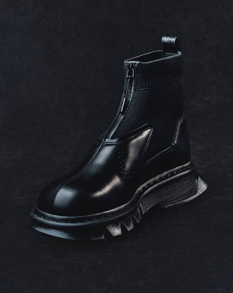 Ｌ*)様 【美品】24センチ　厚底　エナメルDr. Martens QUAD R Dr Martens☆1461 QUAD SQUARED☆3ホール☆厚底 (Dr.Martens