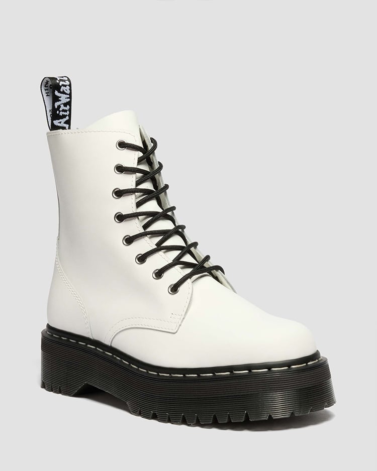 JADON ホワイトステッチ 8 ホール ブーツ