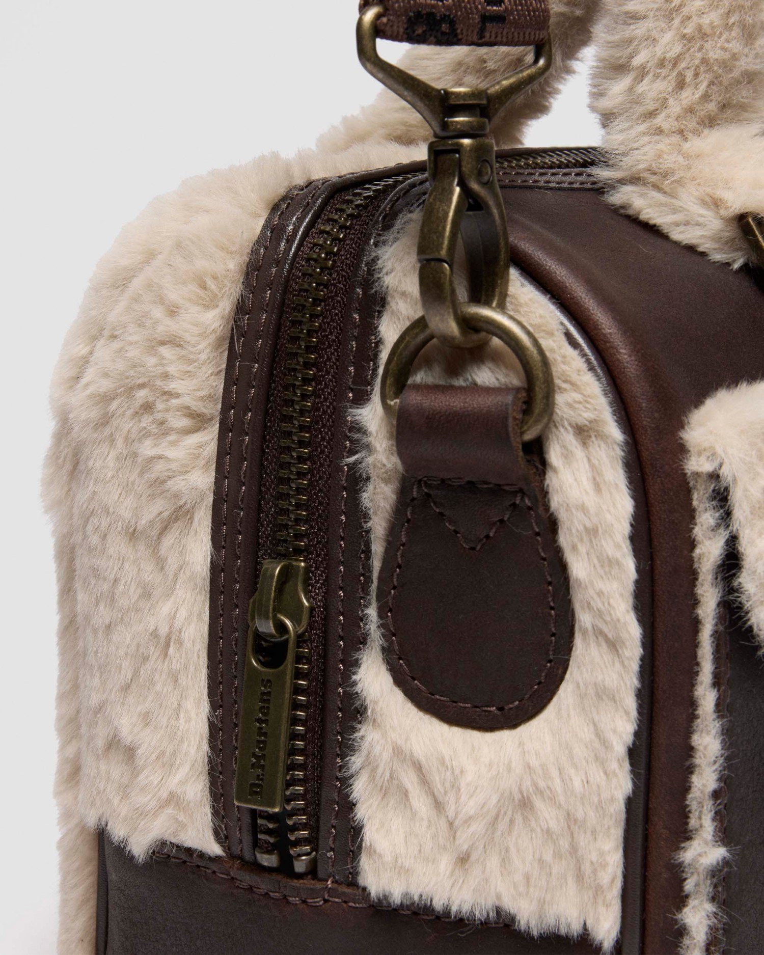 トップ ハンドル バッグ(DARK BROWN+NATURAL, FREE) image number 9