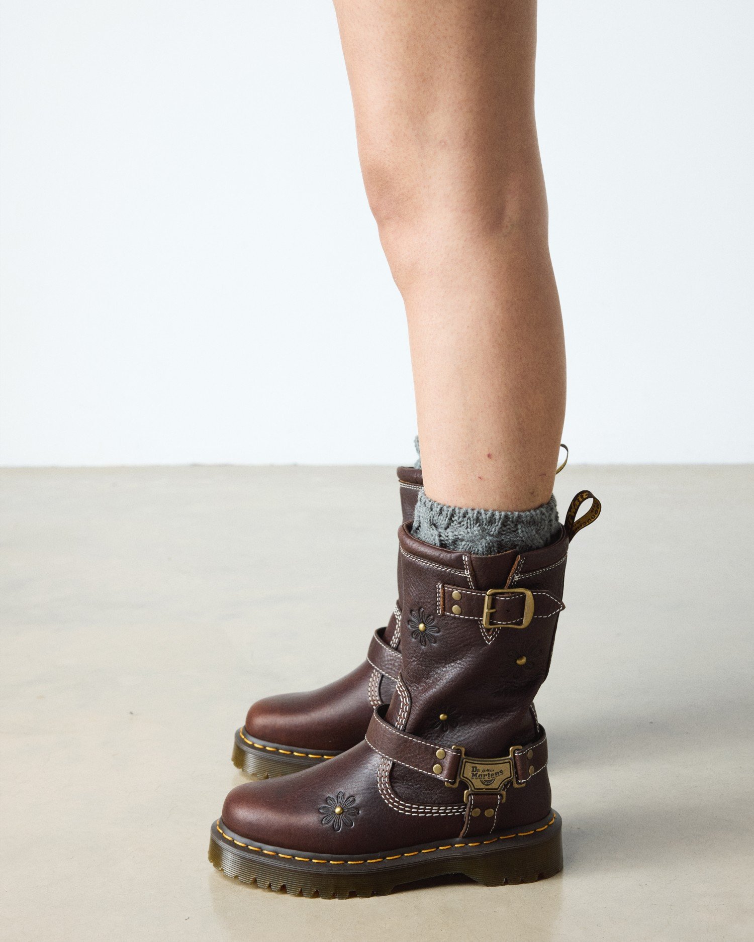 ANISTONE HI フラワー リガー ブーツ image number 1