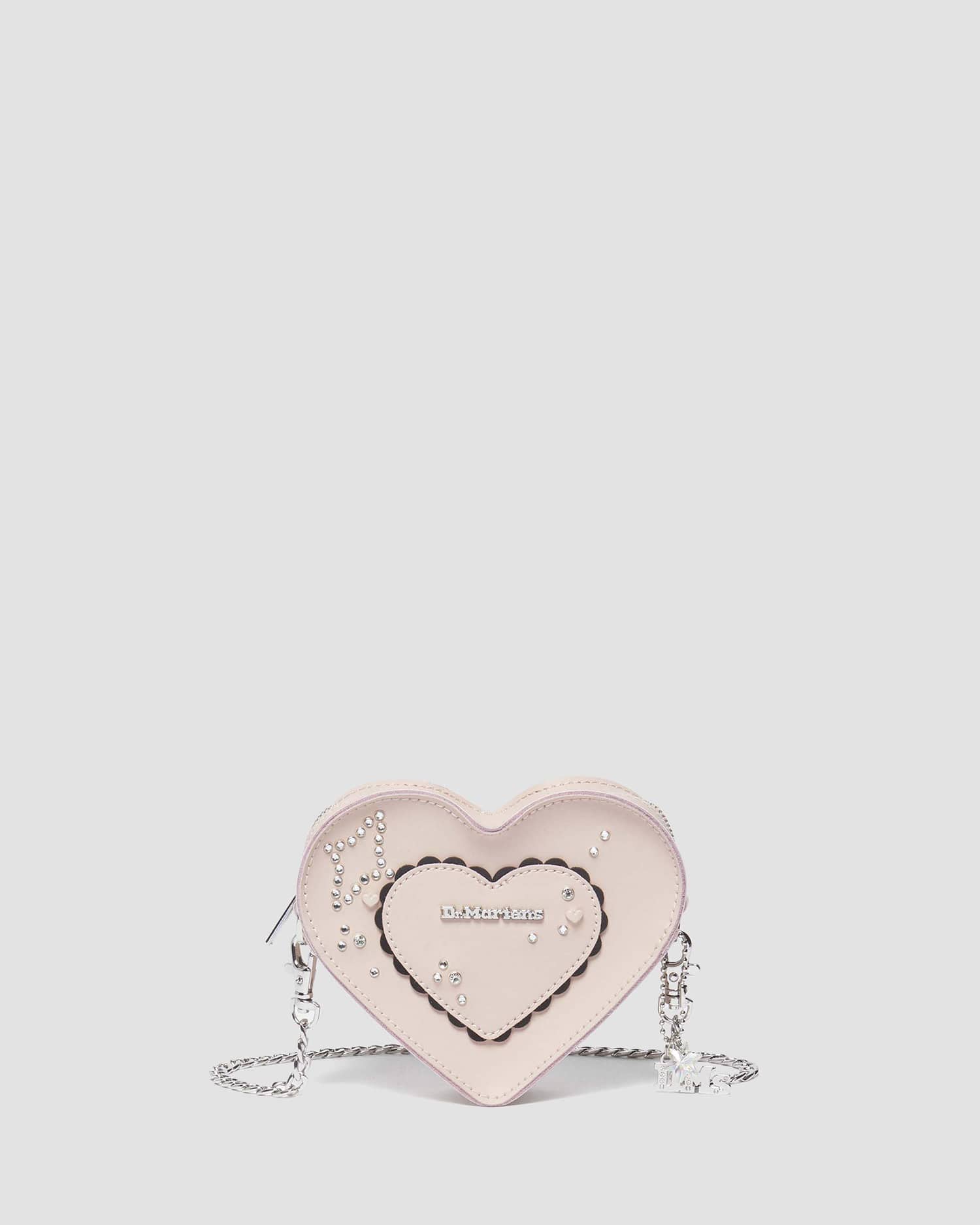 マイクロ ハート バッグ(POWDER PINK+BLACK, FREE) image number 0