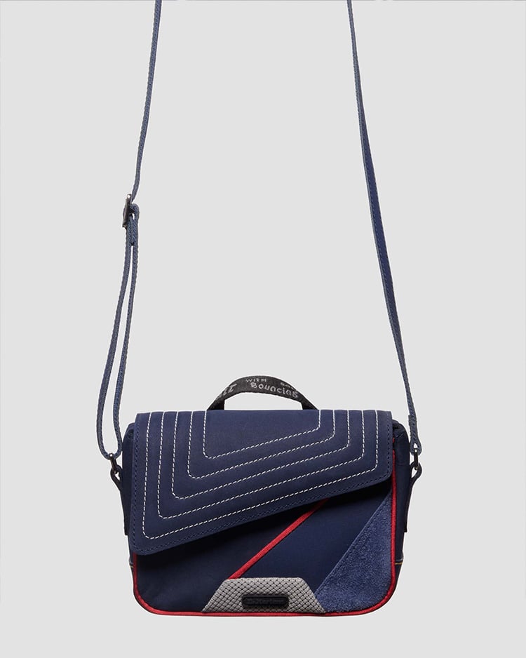 7インチ サッチェル バッグ(MIDNIGHT BLUE+MID GREY, FREE) image number 3