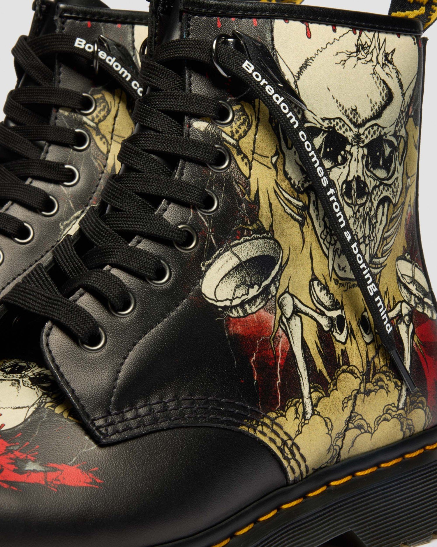 1460 METALLICA SKULL LIGHTENING 8 ホール ブーツ image number 7