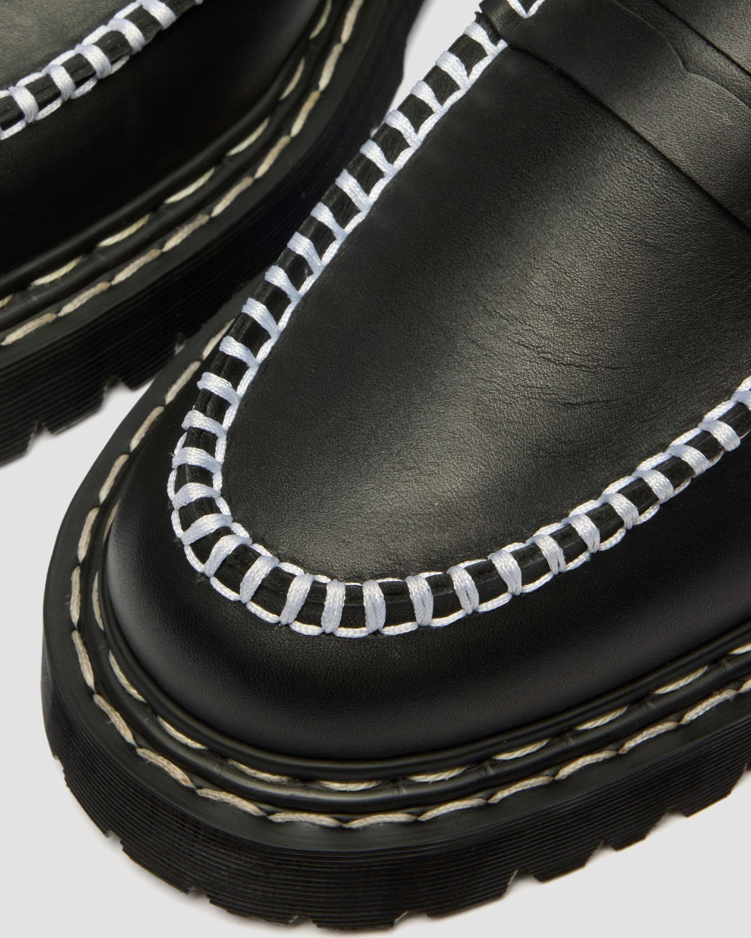 PENTON BEX ホワイトダブルステッチ ローファー シューズ image number 6