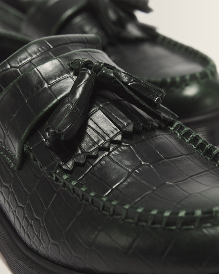 ADRIAN CROC タッセル ローファー image number 2