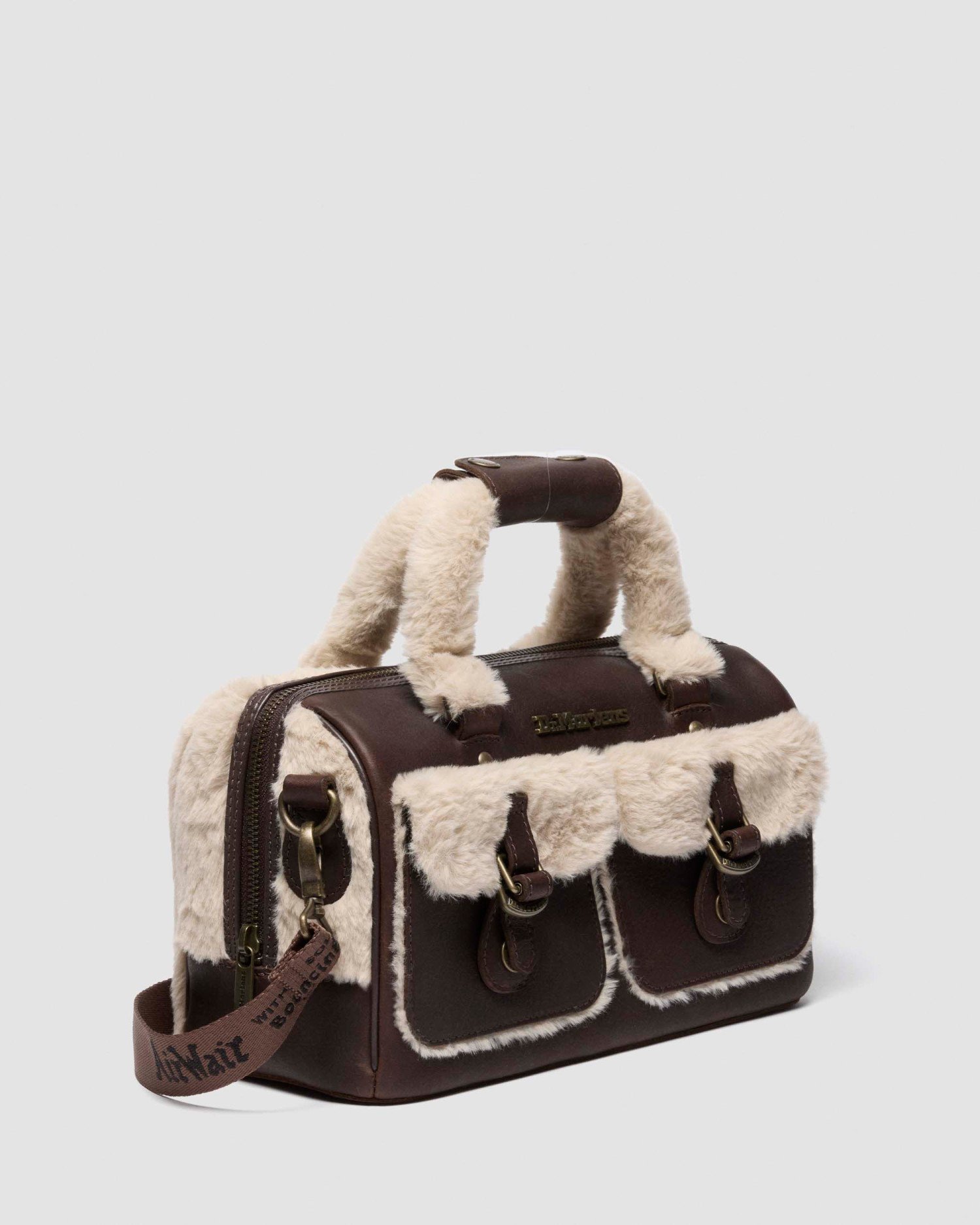 トップ ハンドル バッグ(DARK BROWN+NATURAL, FREE) image number 6