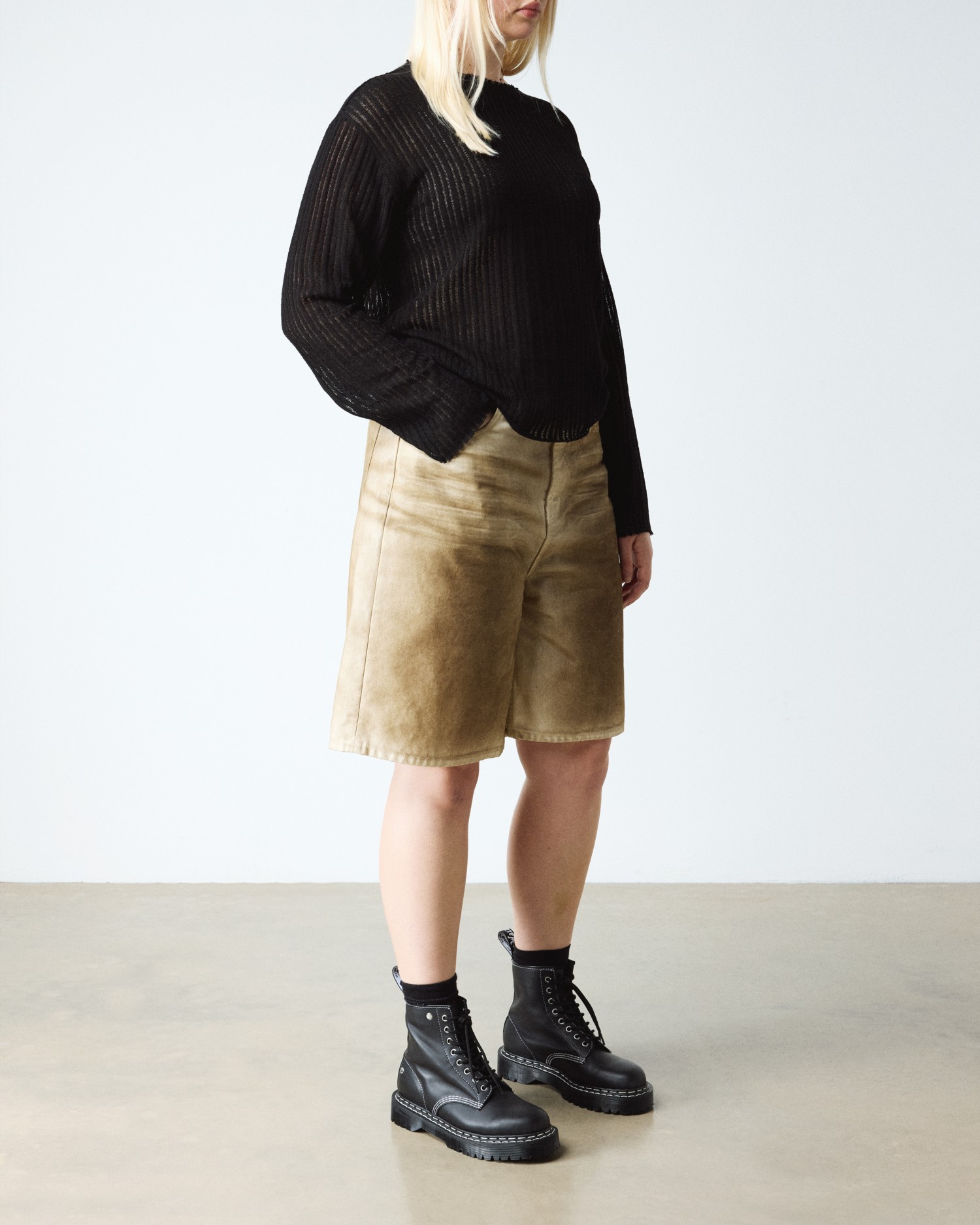 1460 BEX ホワイトダブルステッチ 8 ホール ブーツ image number 1