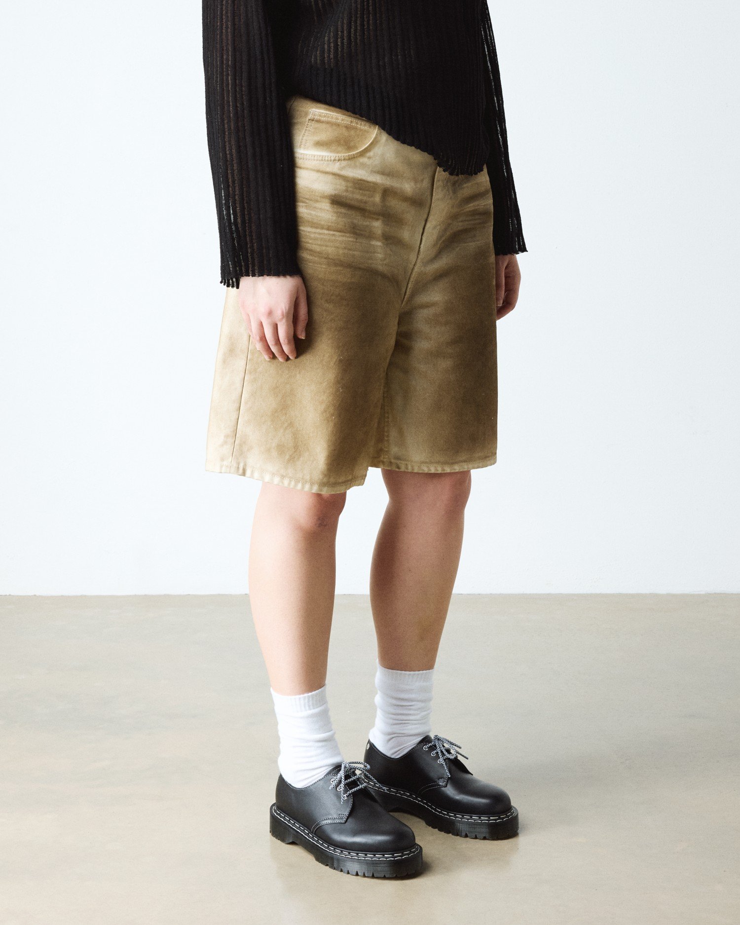 1461 BEX ホワイトダブルステッチ 3 ホール シューズ image number 1