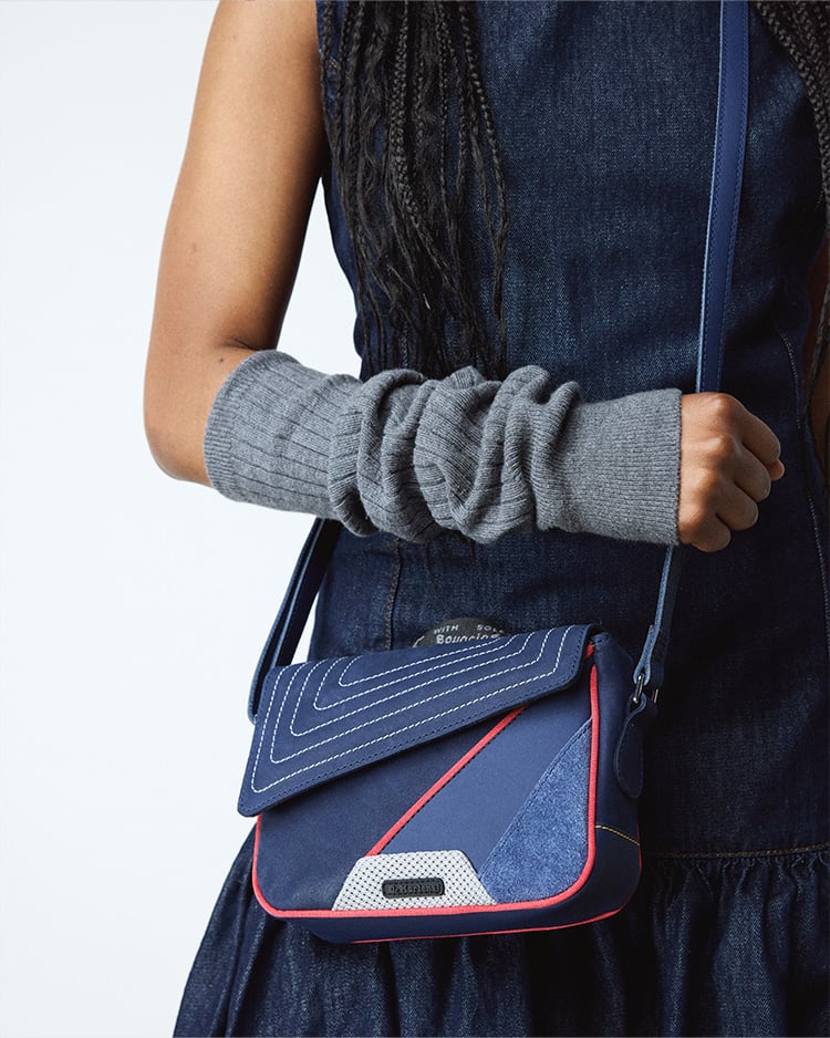 7インチ サッチェル バッグ(MIDNIGHT BLUE+MID GREY, FREE) image number 1