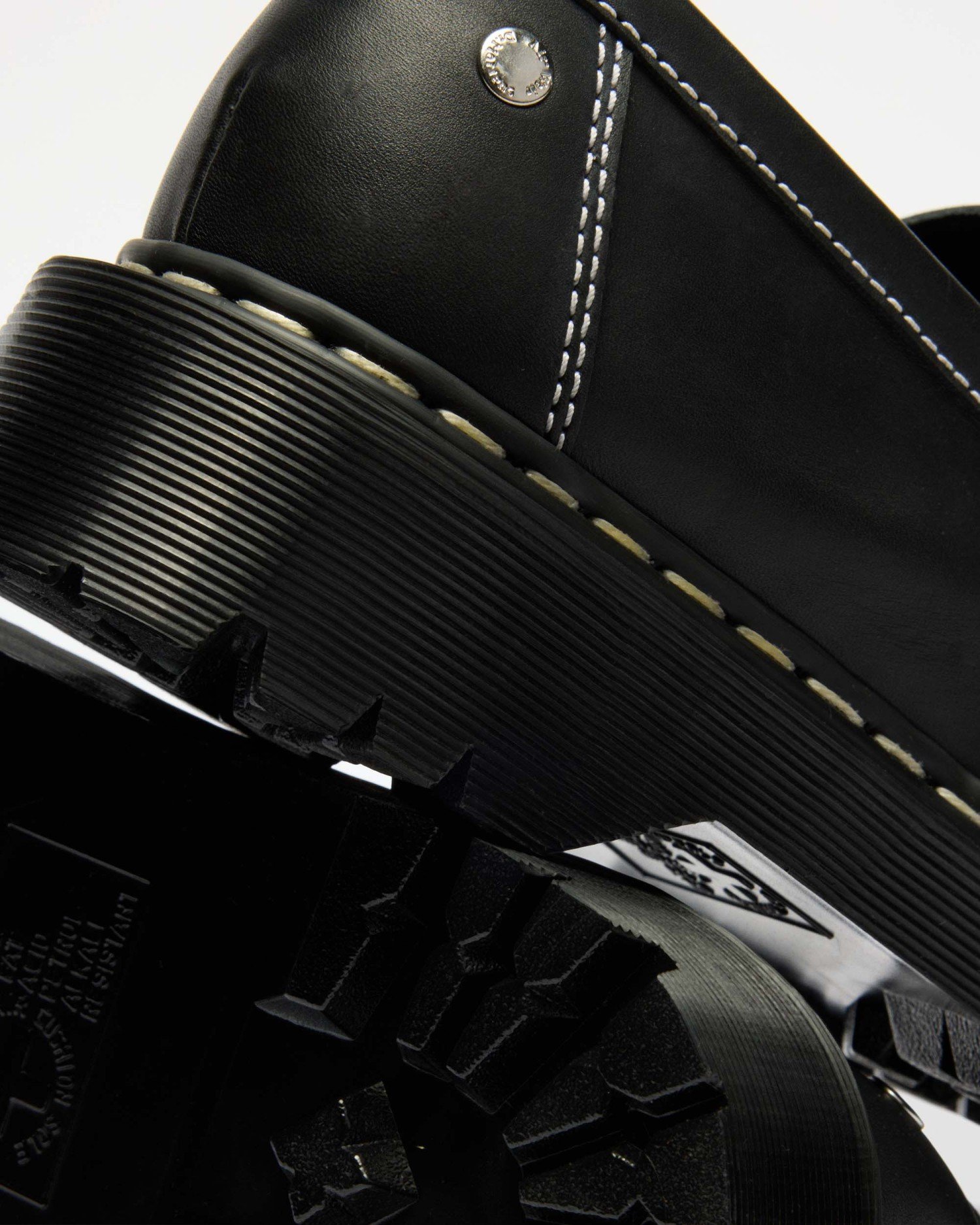 PENTON BEX ホワイトダブルステッチ ローファー シューズ image number 2