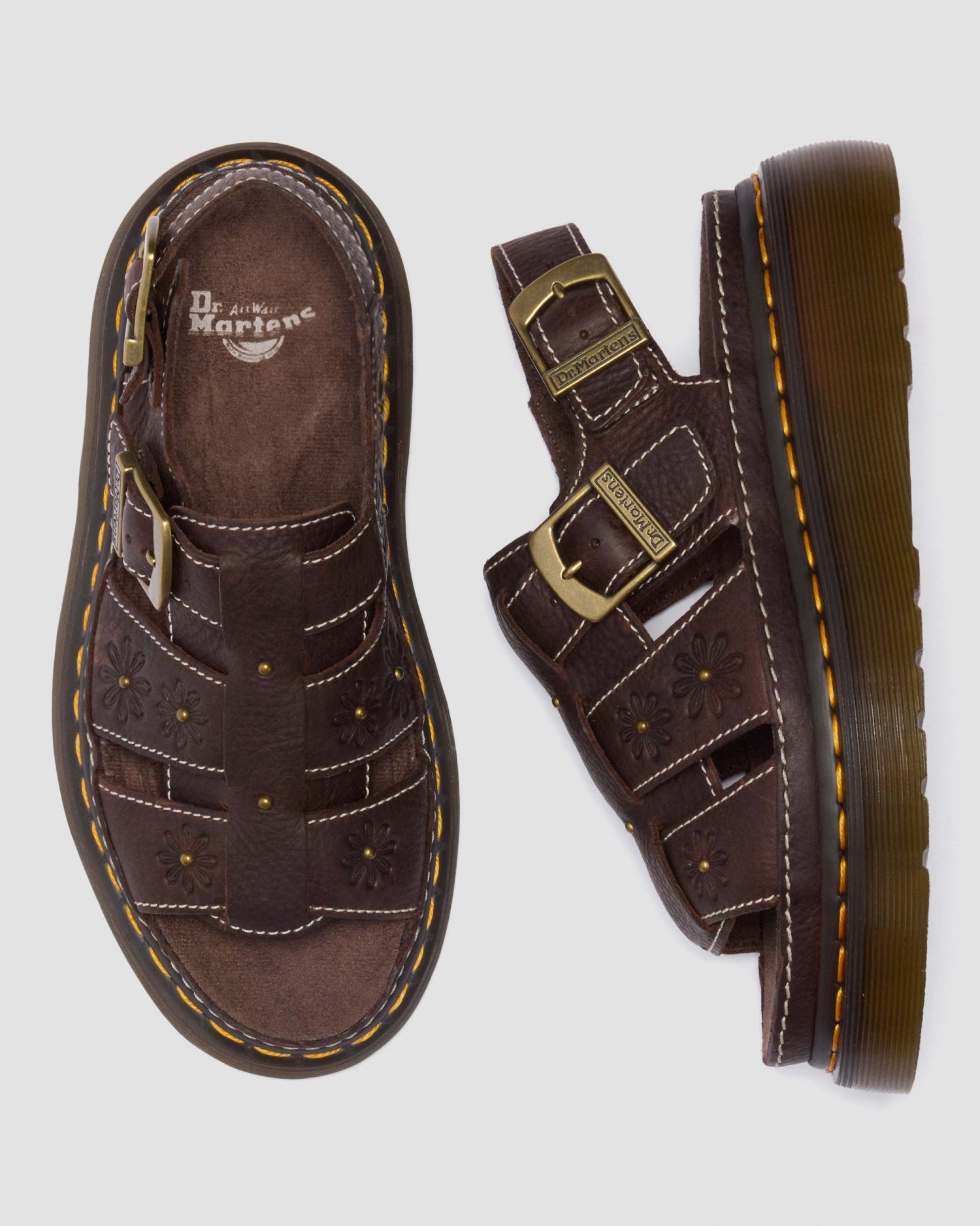 WRENLIE オープン フラワー サンダル image number 9