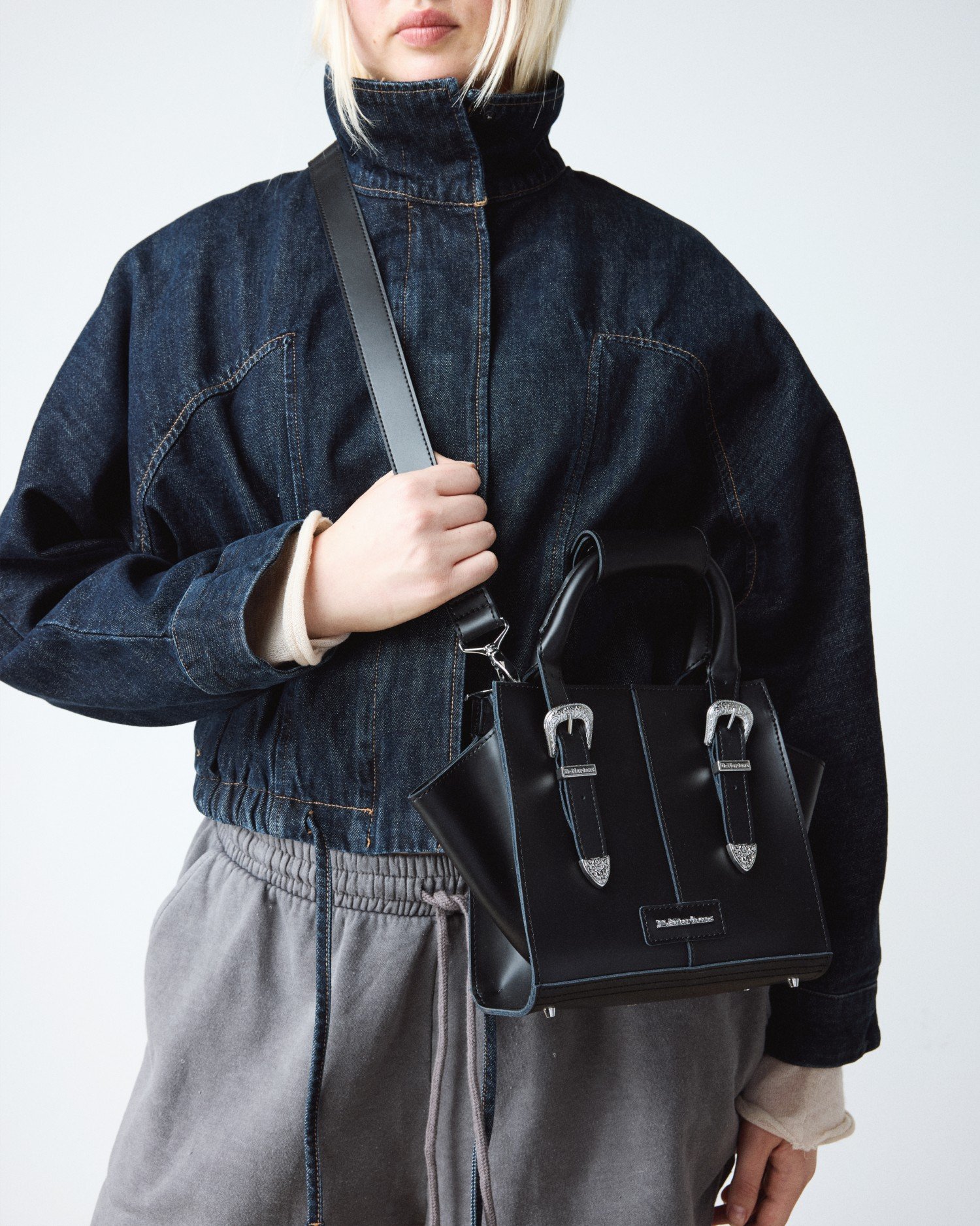 スモール トート バックル バッグ(BLACK, FREE) image number 1