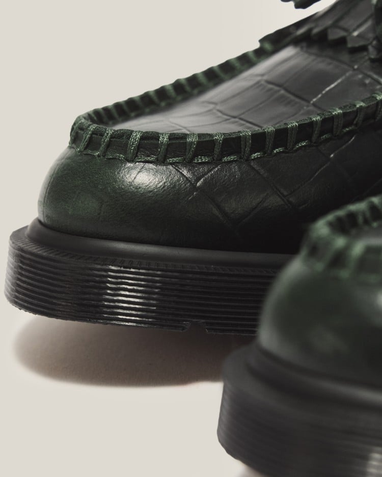 ADRIAN CROC タッセル ローファー image number 7