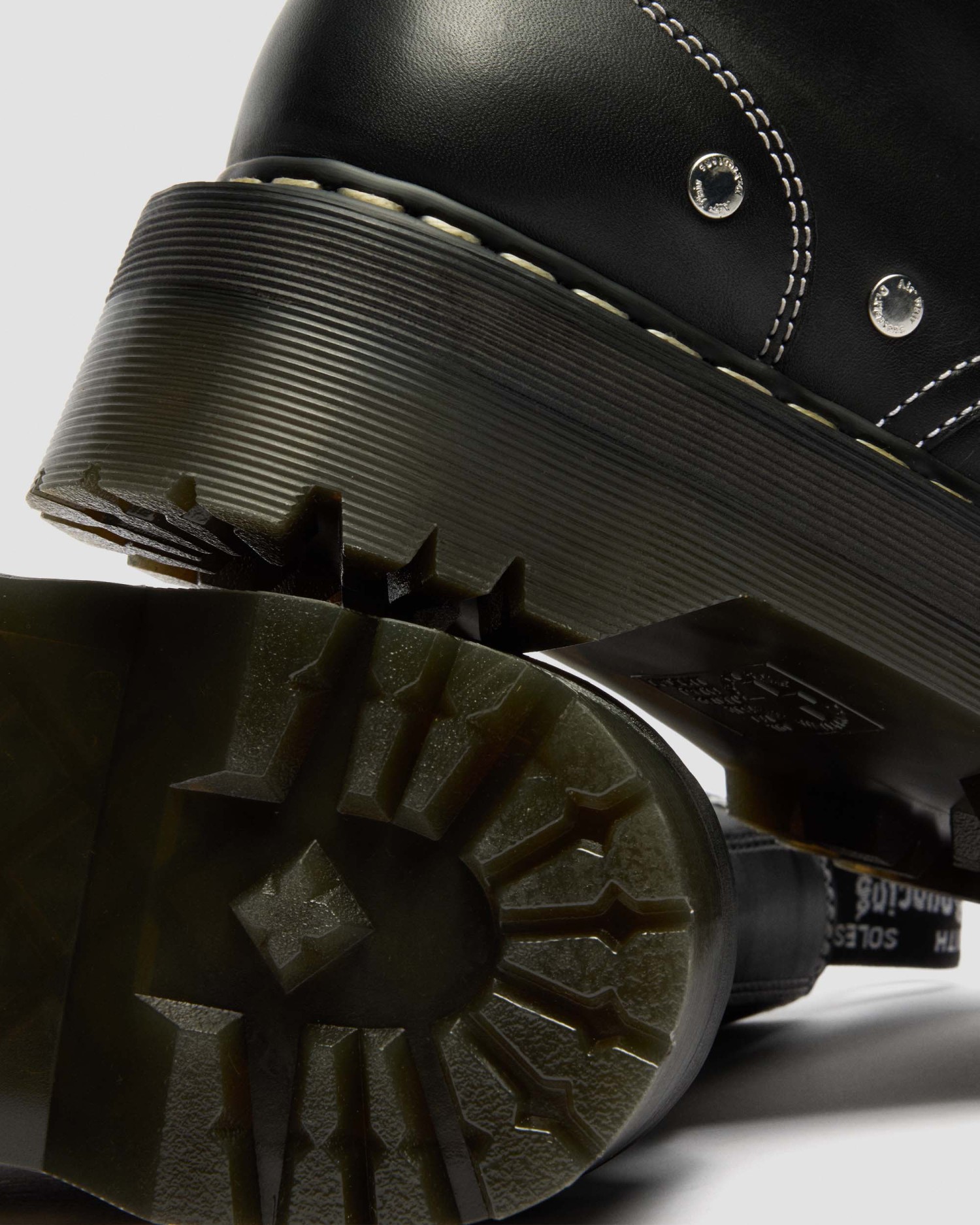 JADON ホワイトダブルステッチ 8 ホール ブーツ image number 5