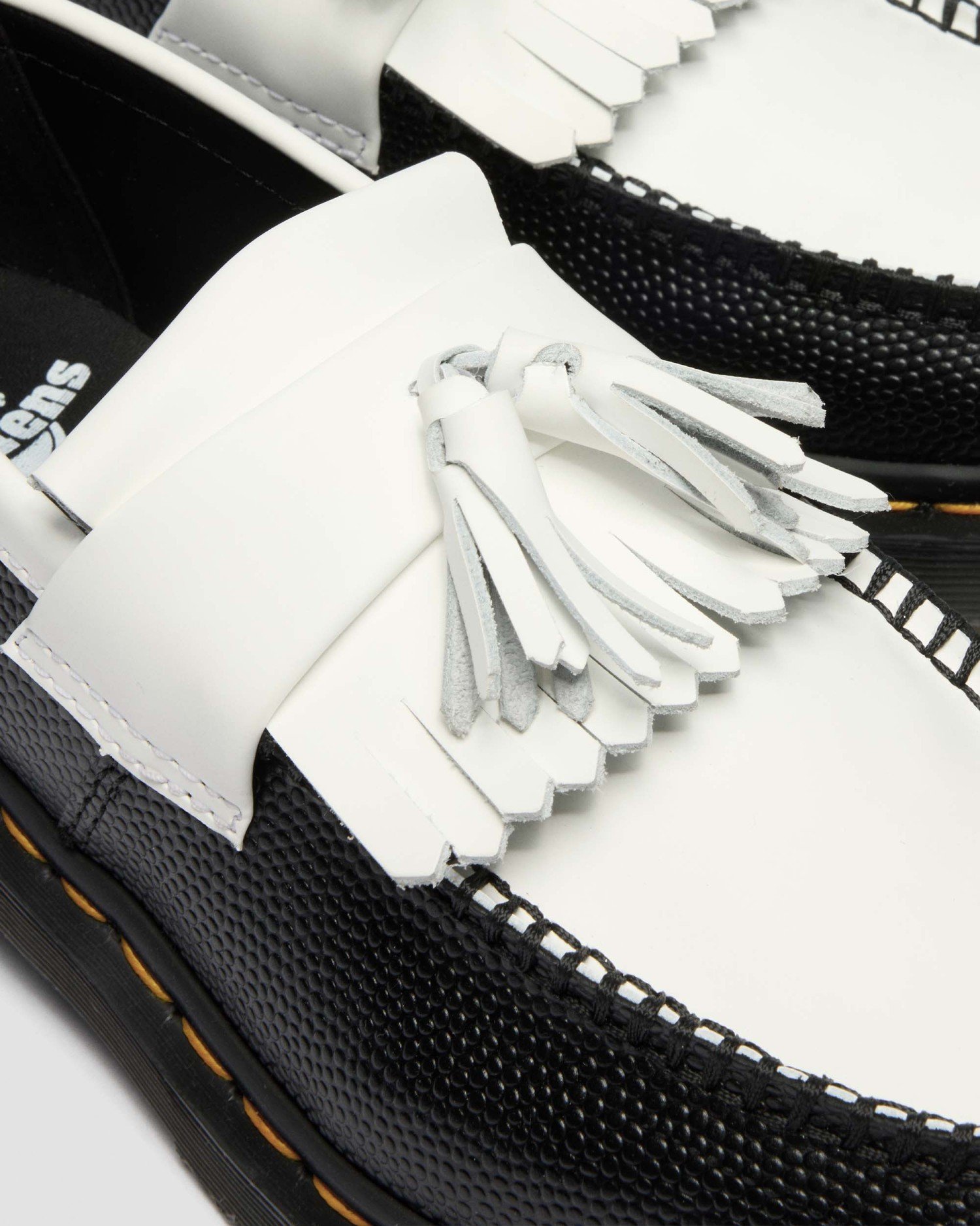 ADRIAN ブラックホワイト ローファー シューズ image number 2